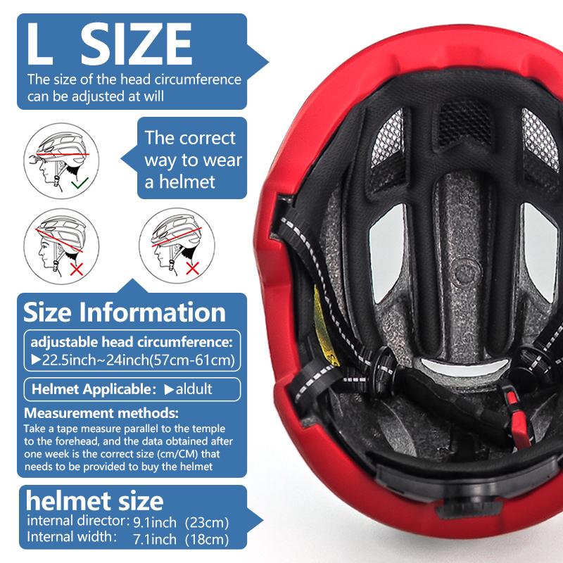 Eastinear's New Adult Bicycle Helmet MTB Ultra-light Outdoor Sports Helmet Men's and Women's Skateboard Mountain Bike Helmet