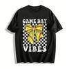 Game Day Vibes Softball Bow Print Casual Top Pure Cotton T-shirt
