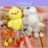 Rabbit Penguin Duck Bear Plush Keyring With Pull Out Feet For Kids And Teens