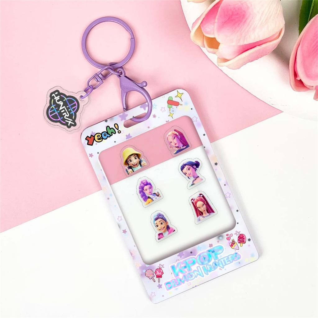 Cartoon Anime Movie Transparent Acrylic Keychain Pendant, Exquisite Gift Hanging Accessories For Backpacks