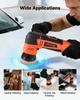 Car Buffer Polisher, 30/50/76 mm Rotary Polisher Buffer, 600W 6 Variable Speeds 1000-4500RPM Car Polisher Waxer Kit for Cars Detailing, Waxing,