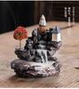 Incense Burner Mountains River Waterfall Fragrance Fireplace Backflow Aroma Smoke Zen Censer Holder Decoration for Home