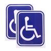2Pcs Disabled Sign Disability Mobility Parking Car Sticker Pvc Decal For Auto