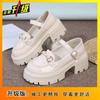 2025 Spring and Summer New Sweet and Cool Mary Jane Single Shoes Women's Fashion and Comfort Cute British Style Platform Small Leather Shoes Women