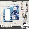 DIROLVON Genshin Impact Freena Goods: Water God Lucky Bag Set with Badge, Acrylic Stand, Wall Hanging, Birthday Gift (Freena)