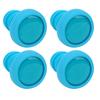 4pcs ZTTO Bike Handlebar End Plug Firm Mountain Bicycle Grips Locking Caps Bicycle PartsBlue
