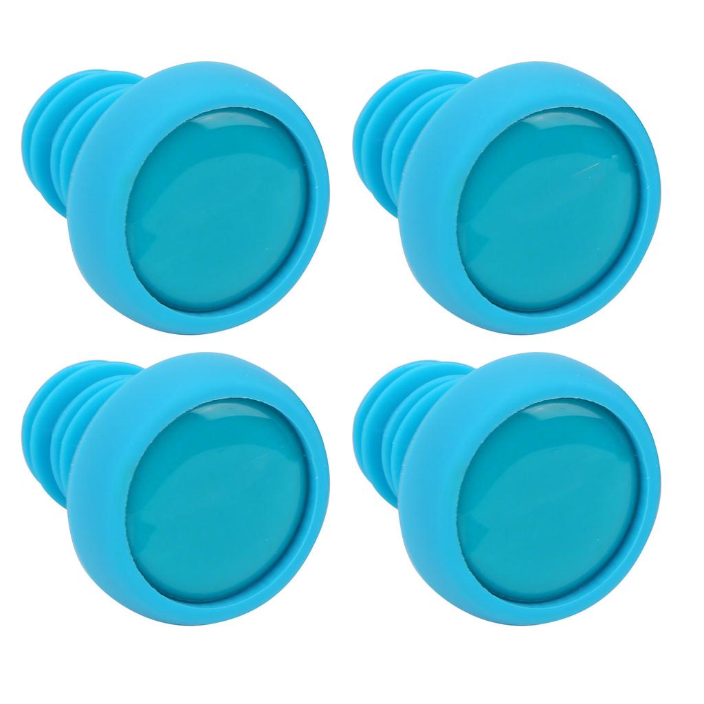 4 Stück ZTTO Fahrrad Lenkerendstopfen Fest Mountainbike Griffe Verschlusskappen FahrradteileBlau