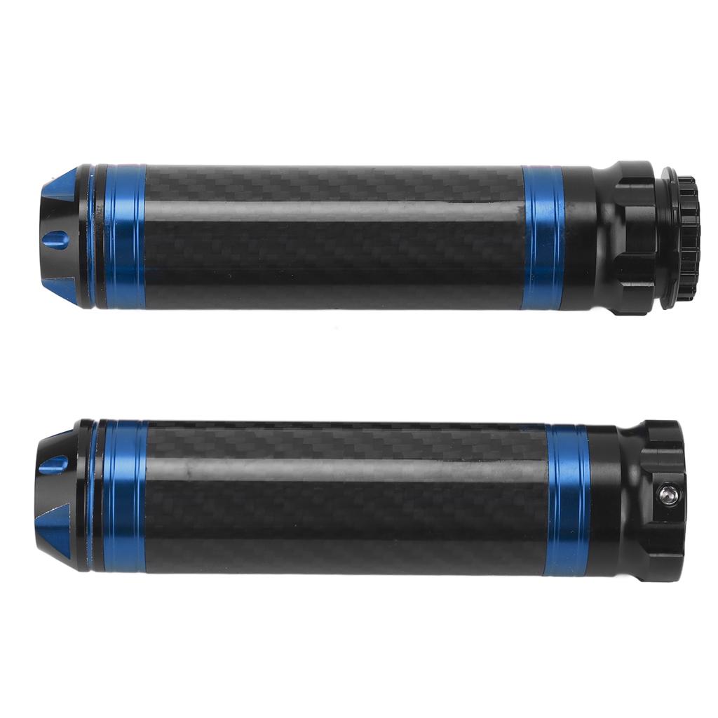 2PCS Motorcycle Handle Bar Grip Cover Carbon Fiber Corrosion Resistant Waterproof Universal for