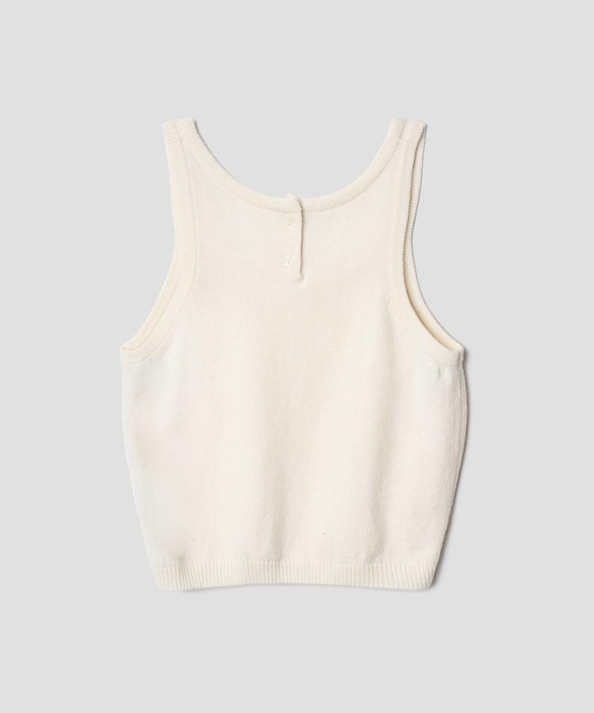 TTUDEMENT Two-Way Knit Bustier Ivory