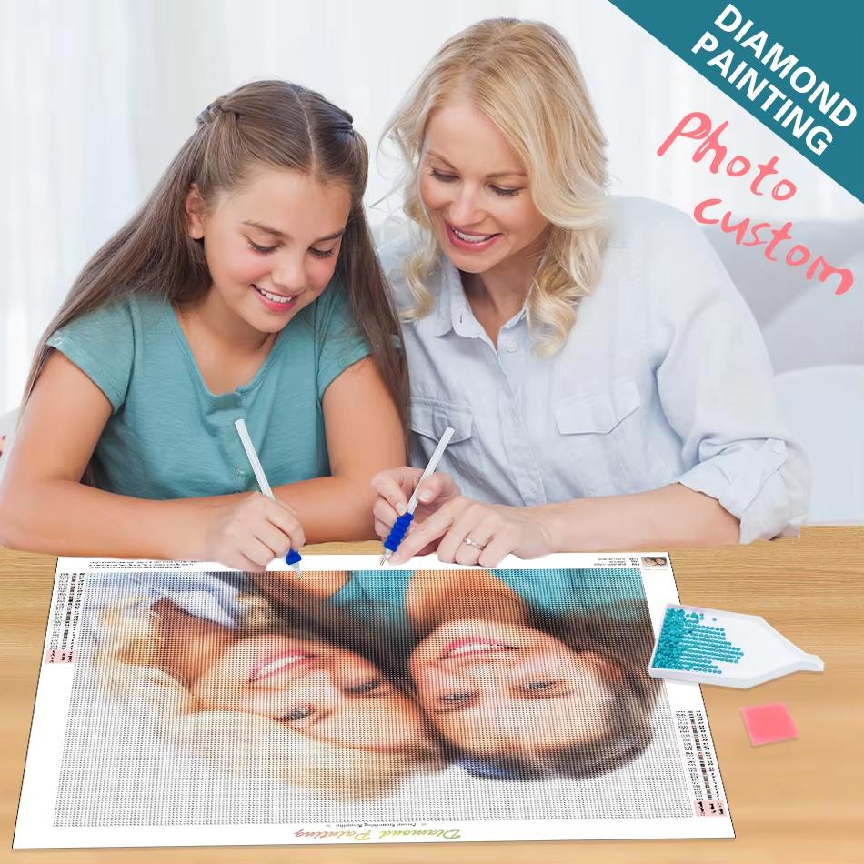 

Diy Diamond Painting Photo Custom Full Round Drill Cross Stitch Diamond Вышивка Стразы Картины Home Art 30x40cm
