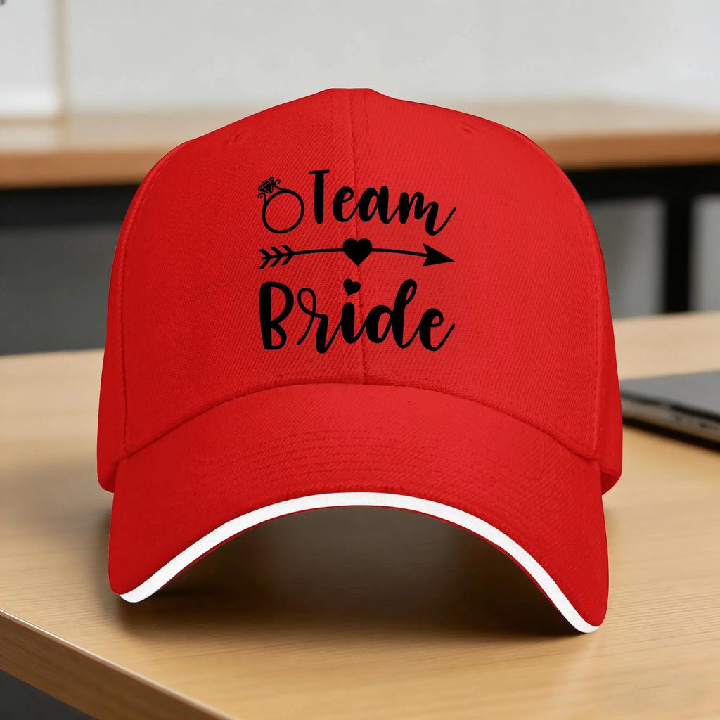 Bride  Bride Squad Tribe Matching Casual Baseball Cap Summer Trucker Hat Tennis Skate Snapback Cap Unisex Unisex Baseball Caps