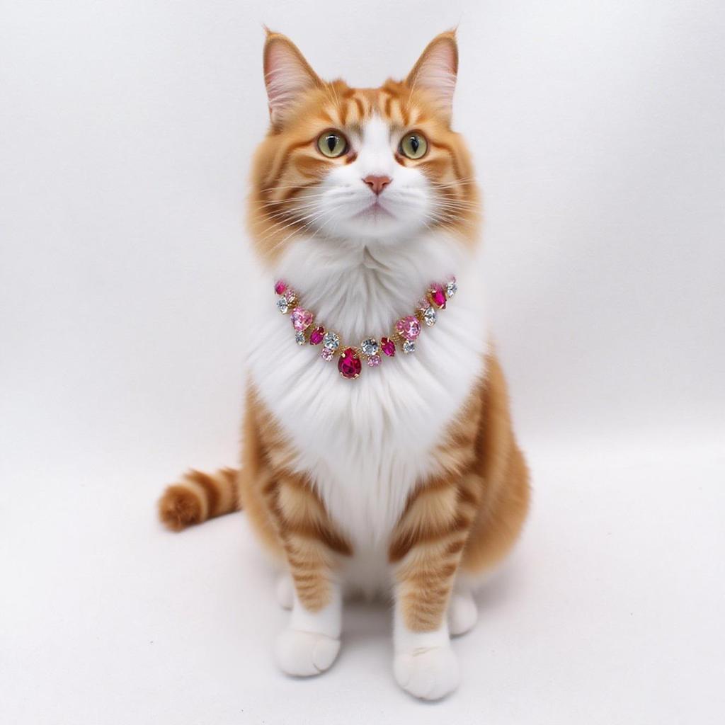 Princess Gem Pearl Necklace: Diamond Pet Collar for Cats and Dogs, Ideal for Weddings, Birthdays, and Photography.