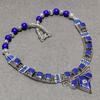 Nepali Tibetan Buddhist Necklace Natural Lapis Lazuli 18" Statement Gift NN 729