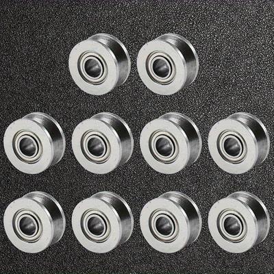 [10 Lager aus hochkohlenstoffhaltigem Stahl] 10 Stück V624ZZ Lager aus hochkohlenstoffhaltigem Stahl, 4x13x6mm, doppelt abgedichtet für lange Lebensdauer - Ideal für lineare Bewegungssysteme