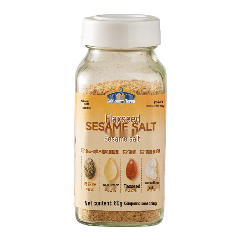 Add Some Flavor Flaxseed Sesame Salt 80g (High Calcium, High Fiber)