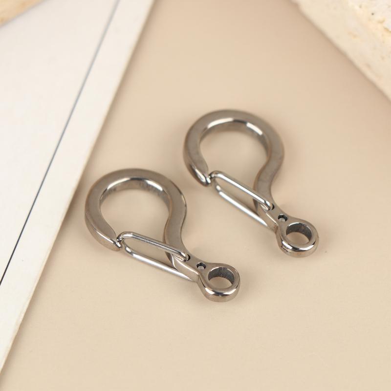 1/2Pcs Small Size Key Chain Buckle Spring Buckle Outdoor Edc Tool Keyring Accessories Titanium Alloy