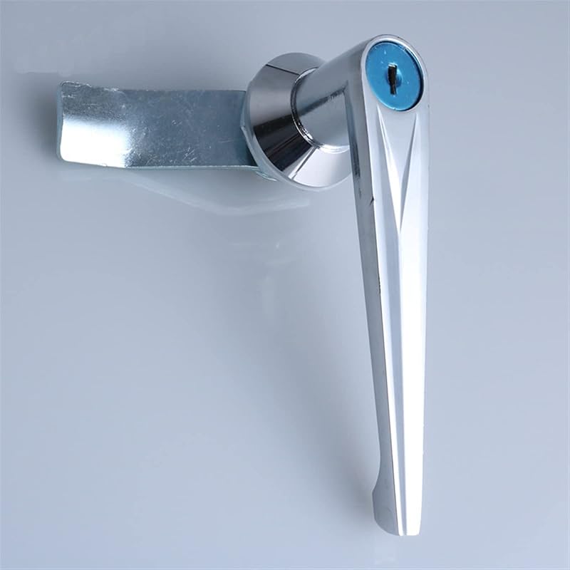 MS301-1 Cabinet Handle Locks Distribution Box Lock with Key Or No Key Color Silver Industrial Cabinet Lock 1Pcs(B with Key) B With Key