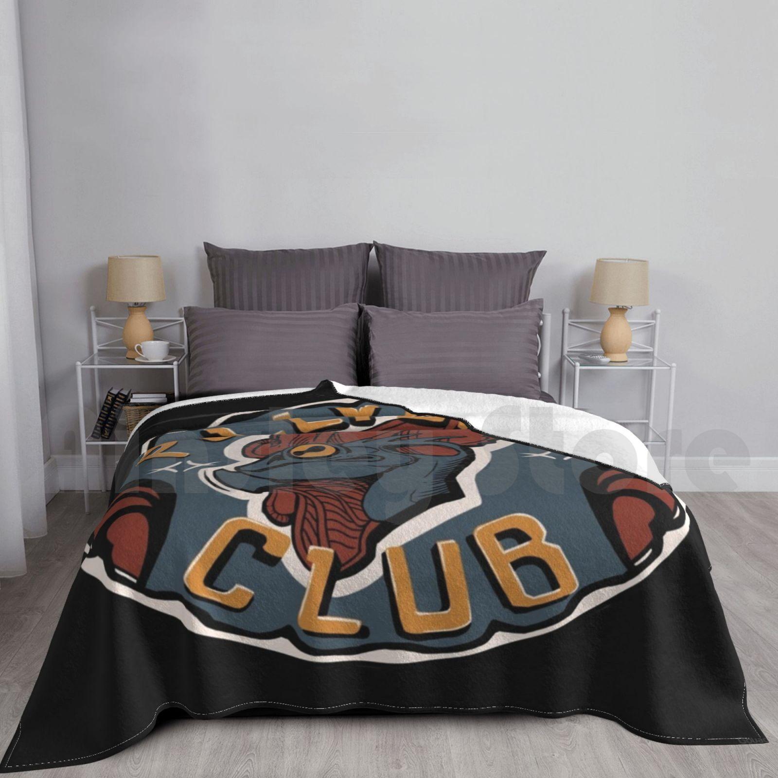 Polly Grog Club Blanket For Sofa Bed Travel 3 Bl3 Pollygrog Polly Grog Size: 75*100cm, Weight: 230 GSM
