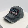 New Unisex Retro Patch Letter Embroidery Baseball Hats Sunshade Korean Versatile Distress Peaked Caps Personal Fashion Street