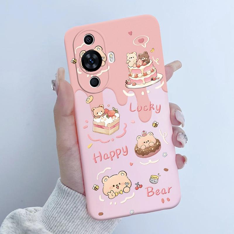 For Huawei Nova 12s Case FOA-LX9 Flower Girl Design Soft Silicone Cover For Huawei Nova 11 Nova11 Pro Ultra Nova12s Phone Cases
