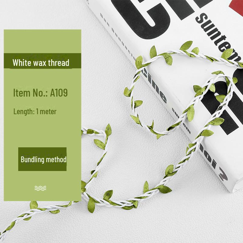 „5 mm Hanfseil mit gemischten Blättern – Forest Series Dekoratives DIY-Rattan“