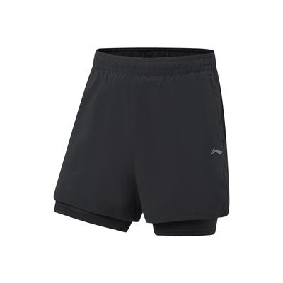 Li Ning Fitness Series Logo Stitching Sports Casual Shorts Men Shorts AKSW245-4