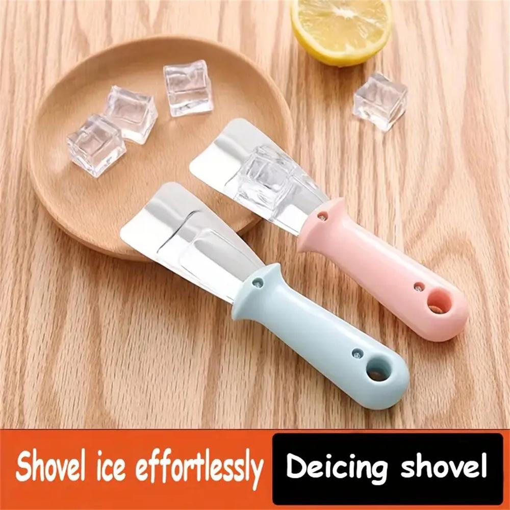 Stainless Steel Freezer Scraper Deicing Tool Portable Refrigerator Ice Cleaning Shovel Household Defrosting Gadget Kitchen Acces
