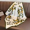 Silk Satin Neck Scarf For Women Fashion Bandana Head Small Hijab Scarves 70cm Square Kerchief Luxury Print Hair Scarf For Ladies