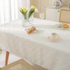 Nordic Simple Cotton And Linen Tablecloth Rectangular Coffee Table Tablecloth Photo Light Luxury Tableware Internet Celebrity Tablecloth