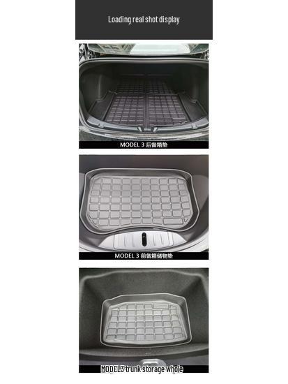 2023 Tesla Model 3 Upgraded Trunk Mat - TPE, Waterproof & Odorless