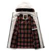 Chaqueta Casual para Hombre Abrigo Parker Otoño e Invierno Chaqueta con Capucha Camisa Chaqueta de Hombre Color Sólido Tendencia de Exterior