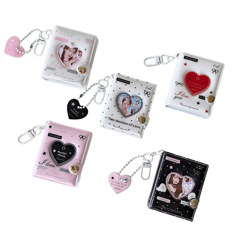 1PC 2/3 Inch Photo Album Kpop Photo Card Holder With Multiple Colors Available Cartoon Album Cards Storage Macaron Color Palette