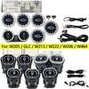 Luz Ambiental LED Para Mercedes Benz W205 GLC W206 W213 W222 X253 W464 W117 Clase A/C/E/S/G Kit de Luces de Boquilla de Turbina RGB para Salida de Aire Luces de Neón 4