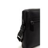 Daks Black Leather Pocket Zipper Crossbody Bag Dbba2f336bk
