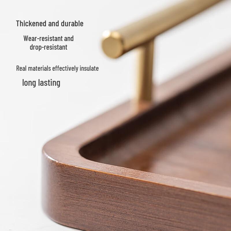 Pabei New Chinese Style Bamboo Tea Tray with Handle