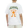 Adidas Originals Cotton Logo Printed Tee Casual Breathable Unisex Short Sleeve Top White H47112