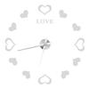 Innovative DIY Wall Clock Acrylic Mirror Surface Wall Sticker Clock for Home DecorationSilver