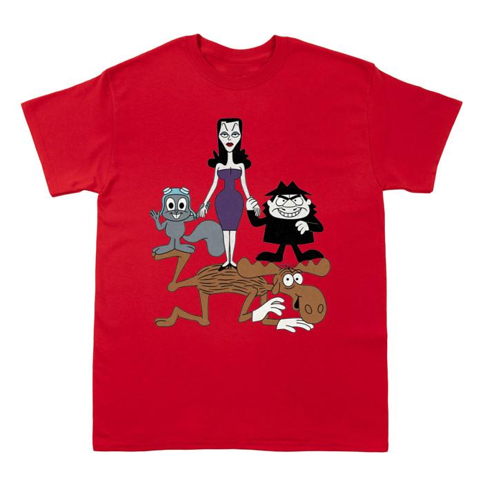 Rocky, Bullwinkle, Natasha et Boris T-shirt For men Women S-4XL NN1572 Unisex T-Shirt M