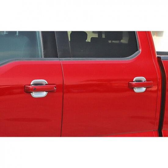For Ford F-150 -25 Chrome Car Exterior Door Handle Bowl Cup Cover Trim 4pcs
