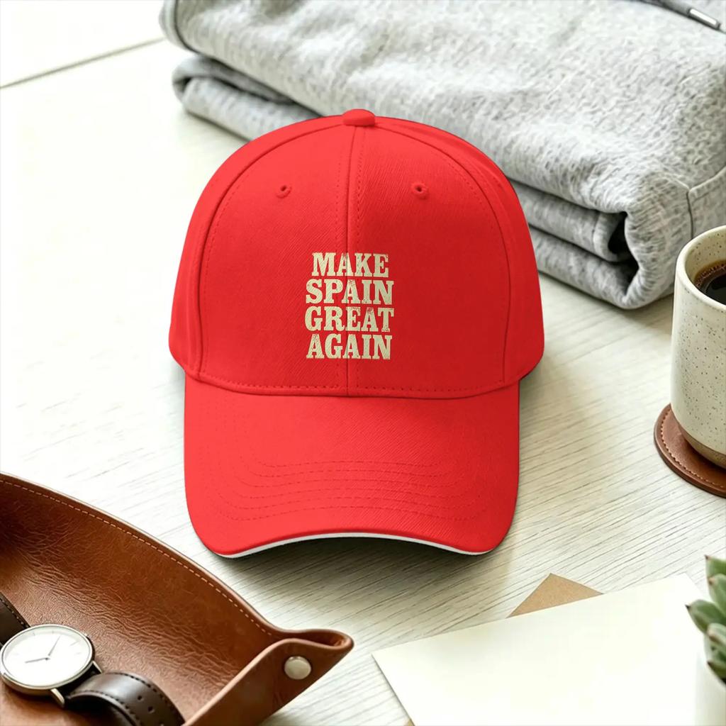 Espana Make Spain Great Again Casual Baseball Cap Summer Trucker Hat Sunscreen Outdoor Gym Snapback Cap Streetwear Baseball Cap