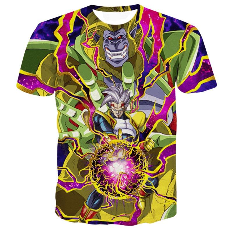 

Japanese Anime Dragon Ball Z Printed Dokkan Battle Super Baby Vegeta Golden Giant Ape T-shirt Kids Adults Cosplay Tops Clothing XXS