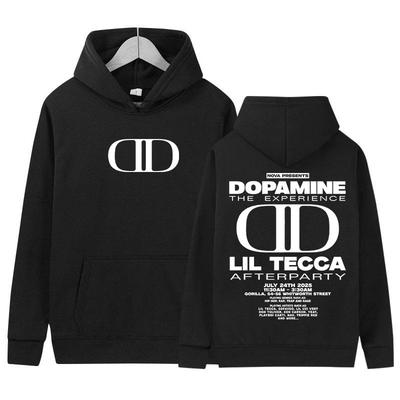 Rapper Lil Tecca Dopamne Tour 2025 New Album Hoody Men Women Clothing Fashion Harajuku Sweatshirt Hip Hop Oversized Fleece Hoody