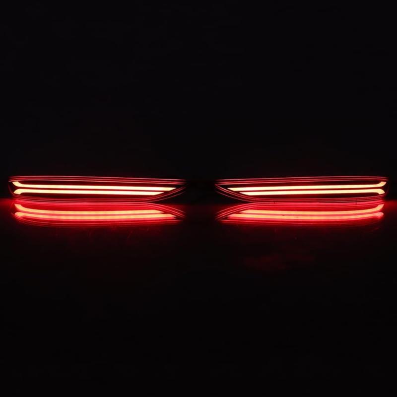 Led Rear Bumper Reflectors Tail Brake Turn Signal Lights For Chevy Equinox 2017- Sequential Light