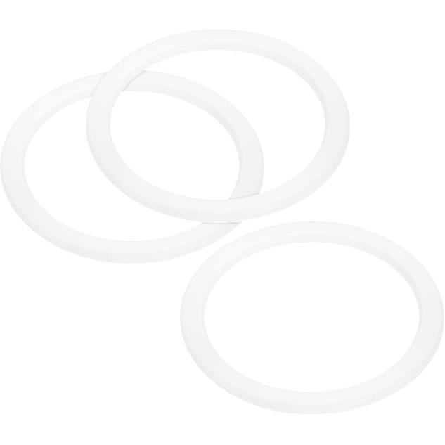 MECCANIXITY Gasket Seal Coffee Maker White Silicone Ring Replacement 42x55x2.2mm for 2-Cup Aluminium Coffee Pot, Pack of 3