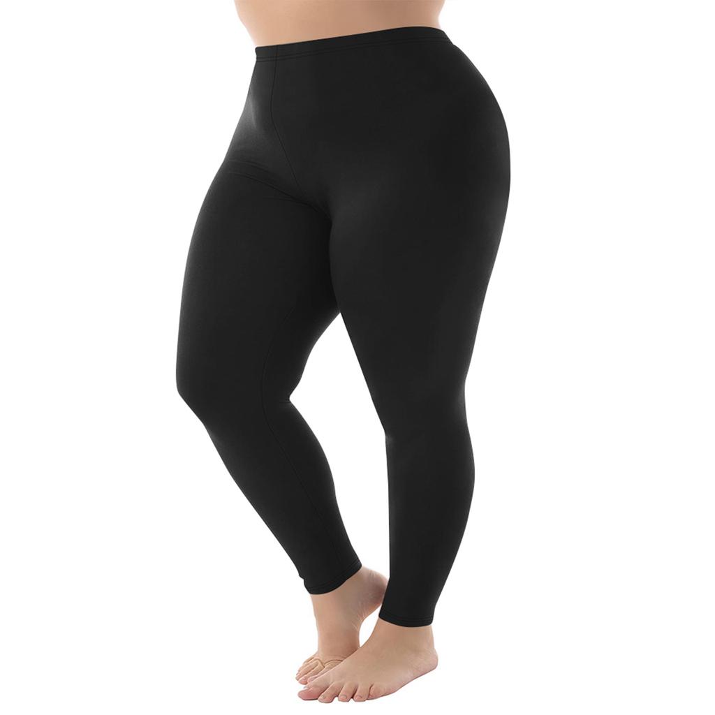 Damen Übergröße Einfarbig Po-Hebende Trainingsleggings