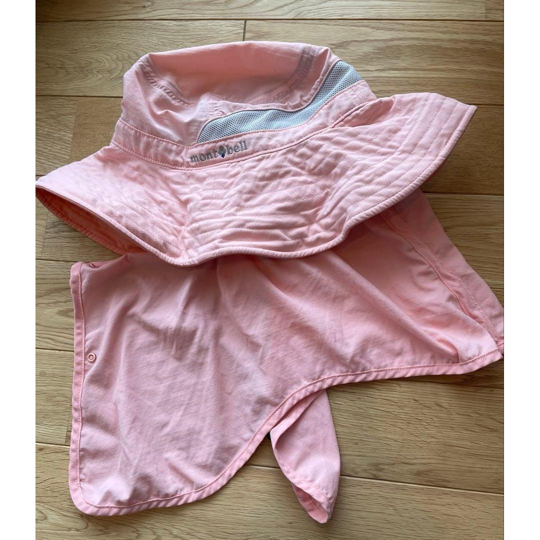 Used mont-bell sunshade hat pink