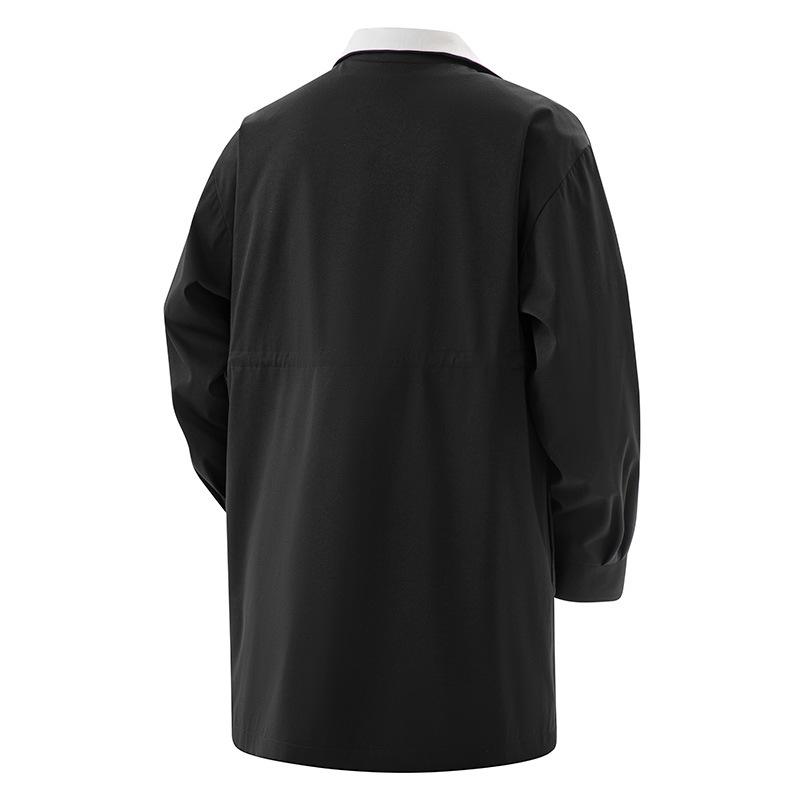 Spring Autumn Long Windbreaker Jacket Men Casual Trench Loose Plus Size Coats Man