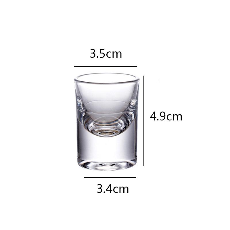 

Набор стаканов 4шт/1шт 15мл/30мл/80мл/120мл Стопка Утолщенное дно Маленькие чашки Прозрачные стаканы для скотча бурбона водки foam box pack