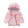 Children's Velvet Ski Jacket – Windproof, Hooded Fleece for Spring & Autumn, Trendy Design for Kids