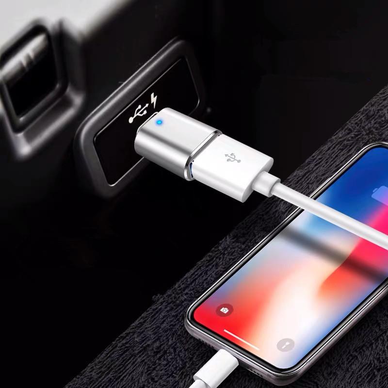 Type C To USB 3.0 OTG Adapter USB-C Male To USB Female Converter For Macbook Samsung S20 Xiaomi Huawei USBC OTG Connector LED